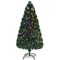 Costway 3/4/5/6 Ft Pre-Lit Fiber Optic PVC Christmas Tree Plastic